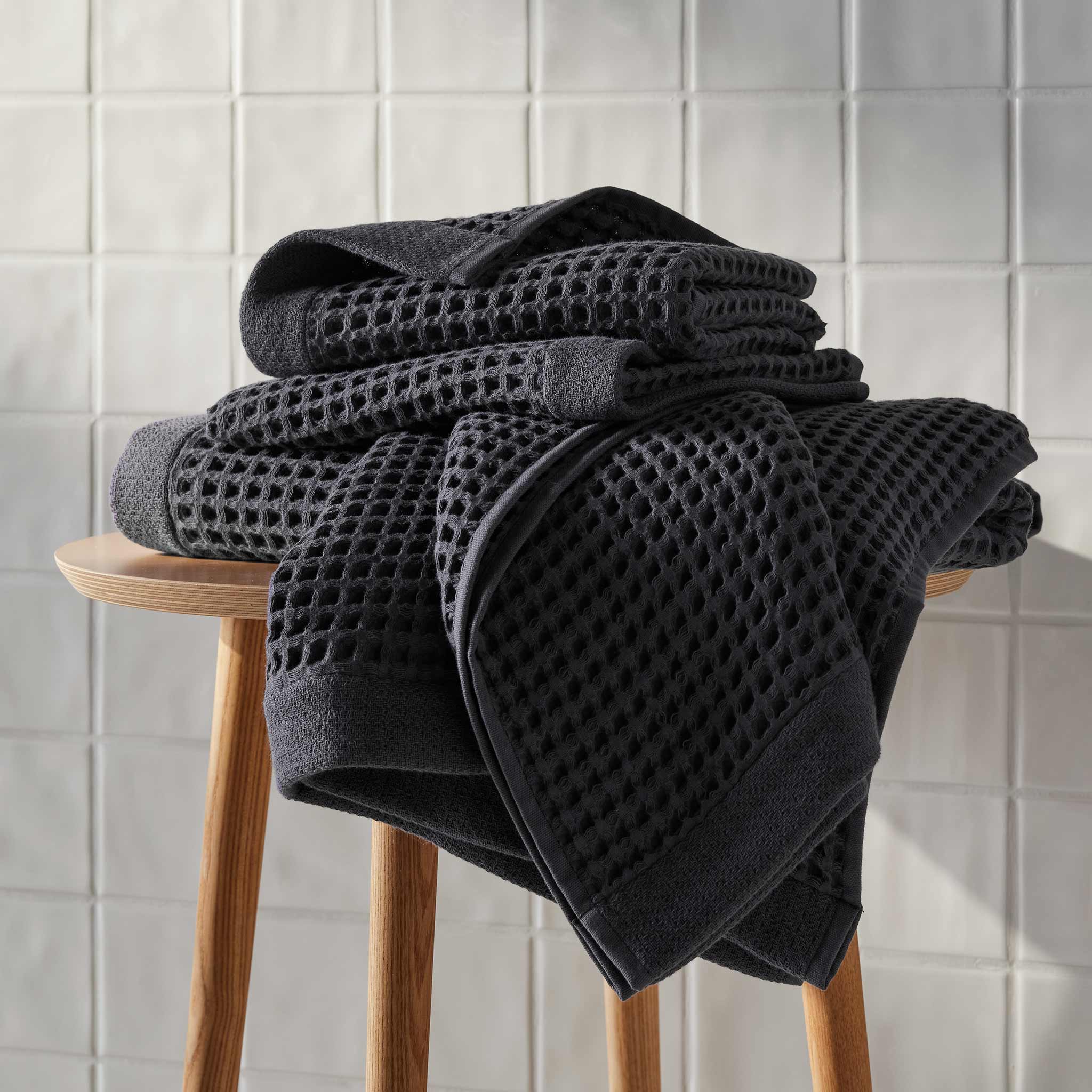 Dreamweave Waffle Bath Towels Set of 2 V8