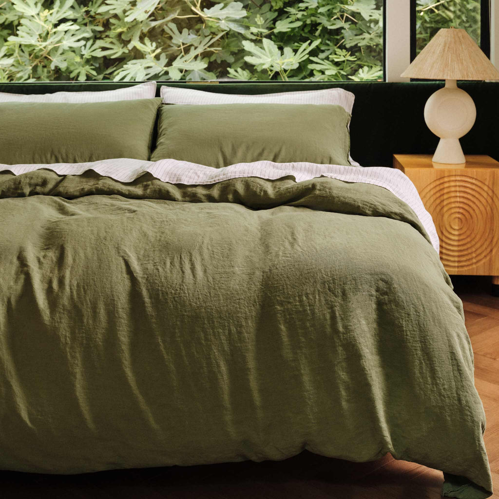 Washed European Linen Duvet Set E0