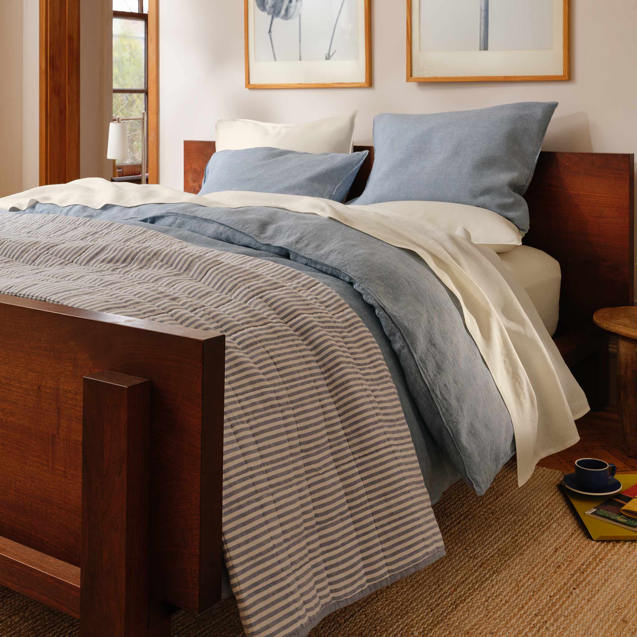 Washed European Linen Core Sheet Set N8