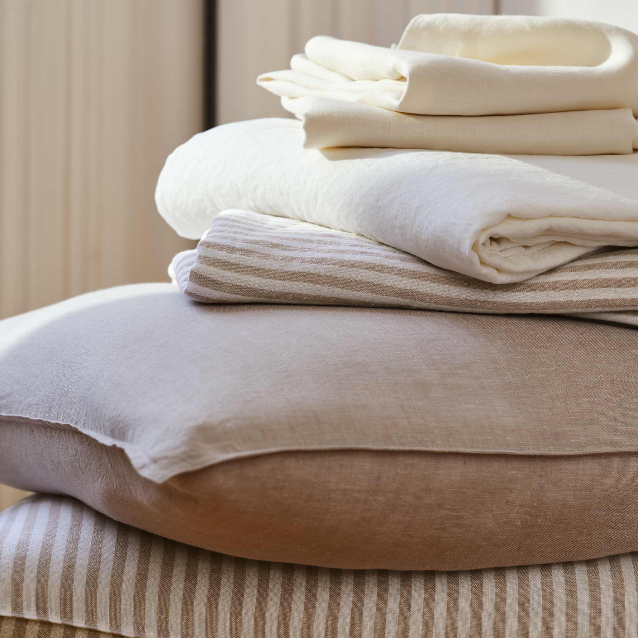 Washed European Linen Core Sheet Set N8