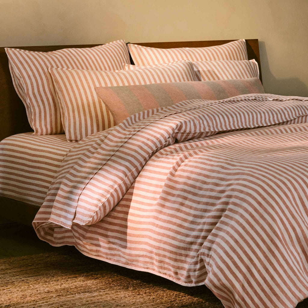 Washed European Linen Core Sheet Set N8
