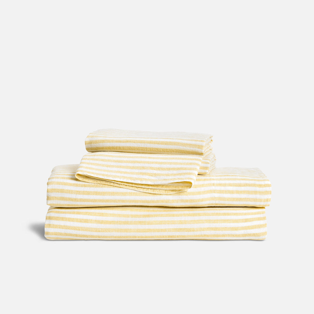 Washed European Linen Core Sheet Set N8