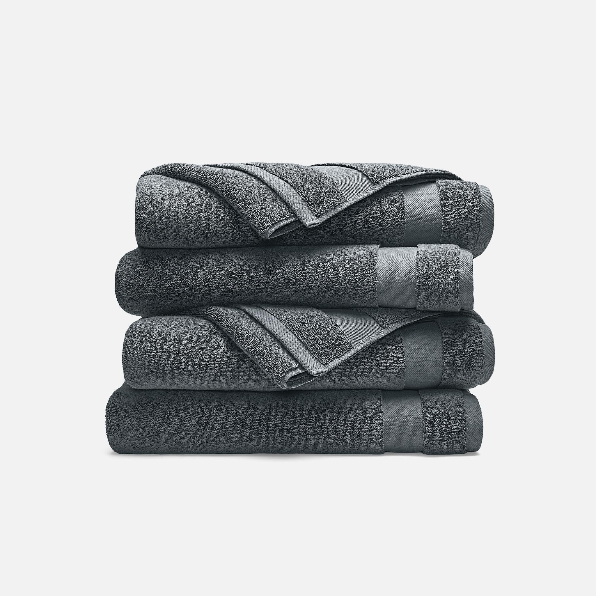 Super-Plush Set of 4 Bath Towel Bundle W9