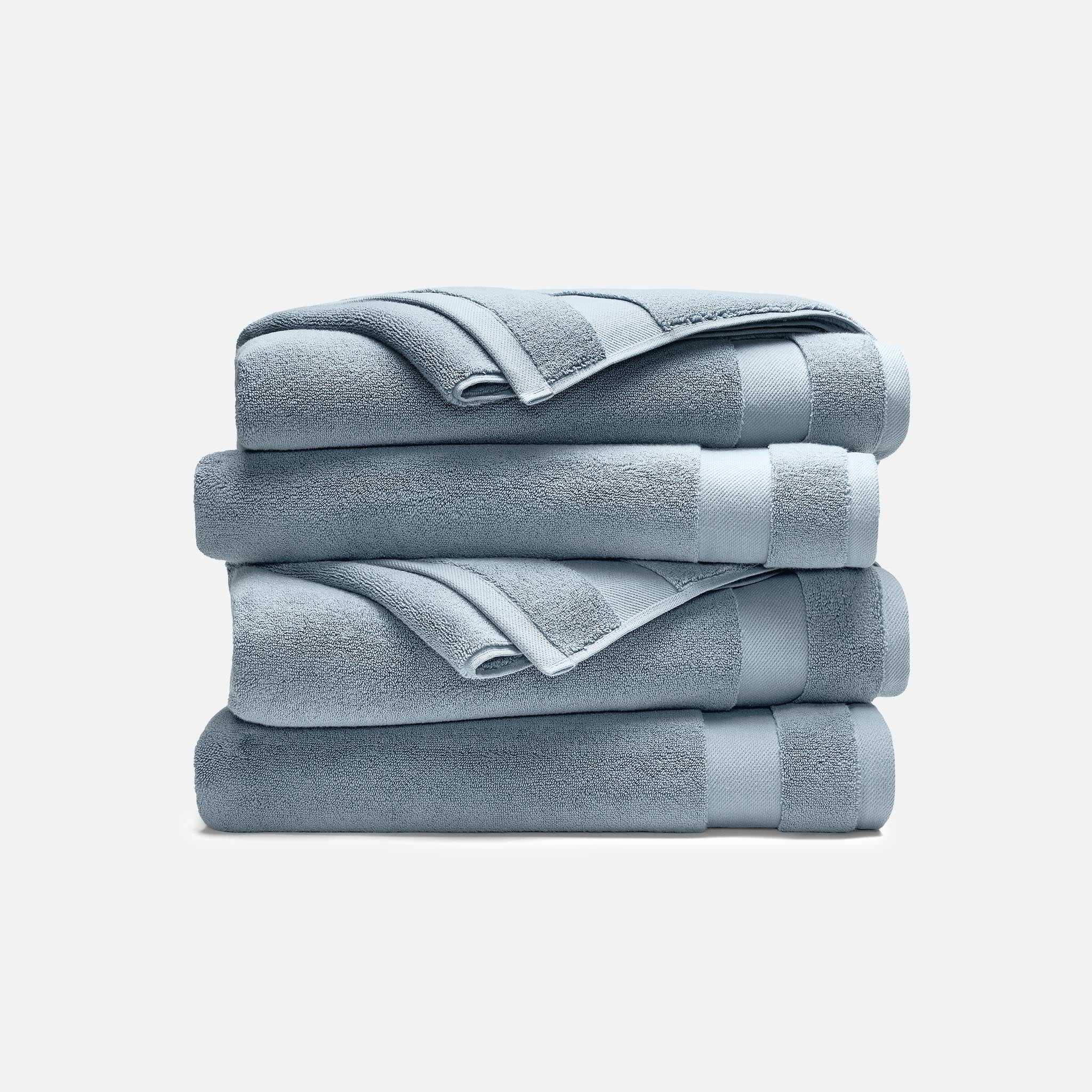 Super-Plush Set of 4 Bath Towel Bundle W9