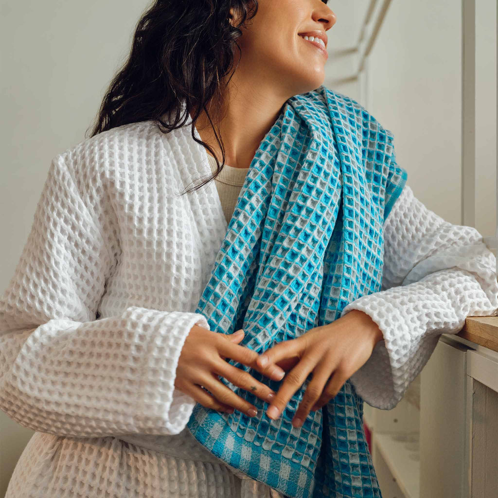 Dreamweave Waffle Bath Towels Set of 2 V8